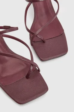 boohoo Mules À Talons À Brides Et Entre-doigts Effet Croco< Chaussures Festives|Chaussures À Talons