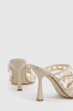 boohoo Mules à talons hauts à brides avec détail coquillage< Chaussures Festives|Chaussures À Talons