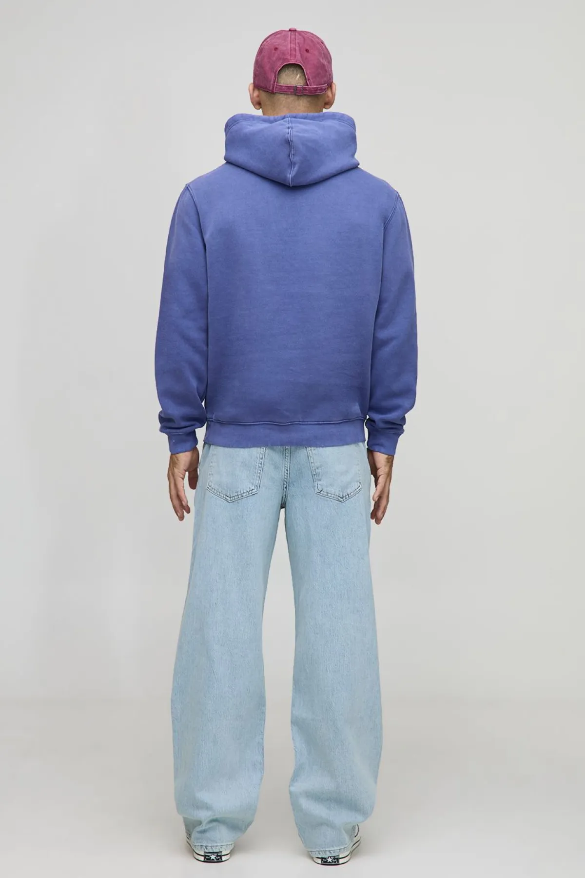boohooMAN Navy Regular Fit Athletic Club Sweat à capuche lavé et imprimé<Homme Sweats À Capuche Et Sweatshirts|Sweats À Capuche Et Sweats