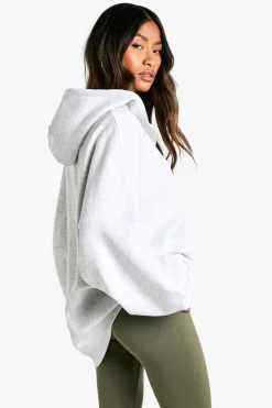 boohoo Notch Neck Balloon Sleeve Oversized Hoodie devient Sweat à capuche oversize à encolure à encoche et manches ballon<Femme Sweats À Capuche Et Sweats|Sweats À Capuche Et Sweatshirts