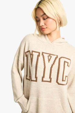 NYC Sweat à capuche tricoté