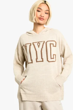 NYC Sweat à capuche tricoté