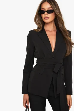 Obi Tie Waist Blazer