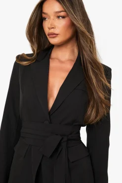 Obi Tie Waist Blazer