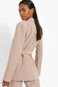 Obi Tie Waist Tailored Blazer