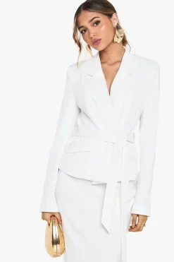 Occasion Blazer ceinturé ajusté sur mesure