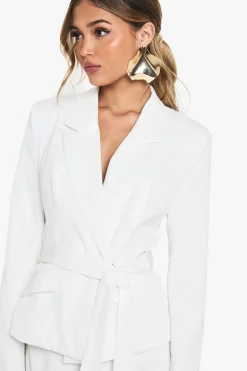 Occasion Blazer ceinturé ajusté sur mesure