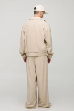 boohooMAN Oversized Boxy Cargo Pocket Harrington Jacket<Homme Manteaux Et Vestes