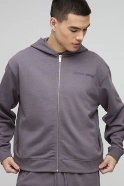 Oversized Boxy Edizione Limitata Heavyweight Zip Hoodie