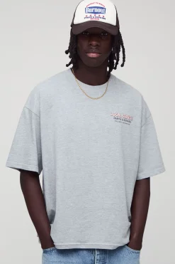 boohooMAN Oversized Boxy Graphic T-Shirt<Homme T-Shirts Impriméstendances|T-Shirts