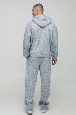 Oversized Boxy Official Embossed Marl Hoodie