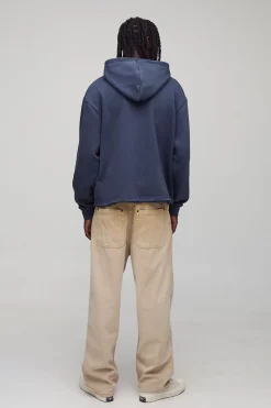 Oversized Boxy Outlaws Hoodie à Graphisme de Grande Taille