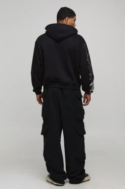 boohooMAN Oversized Boxy 13 Sweat à capuche graphique<Homme Sweats À Capuche Et Sweatshirts|Sweats À Capuche Et Sweats