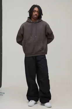 Oversized Boxy Worldwide Embossed Hoodie