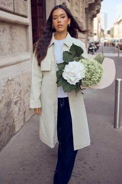Oversized Cinched Waist Trench Coat