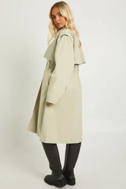 Oversized Cinched Waist Trench Coat