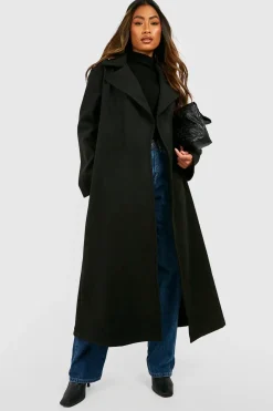 Oversized Maxi Manteau Effet Laine