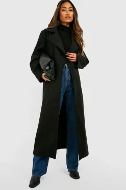 Oversized Maxi Manteau Effet Laine