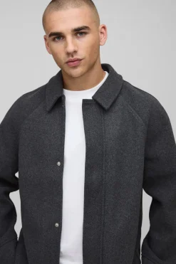 Oversized Overshirt à manches raglan surdimensionnée