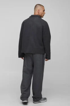 Oversized Overshirt à manches raglan surdimensionnée
