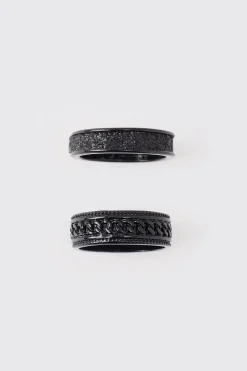 2 Pack Anneaux Noirs
