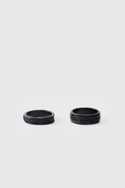 2 Pack Anneaux Noirs
