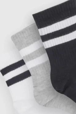 5 Pack Chaussettes Cheville Rayées