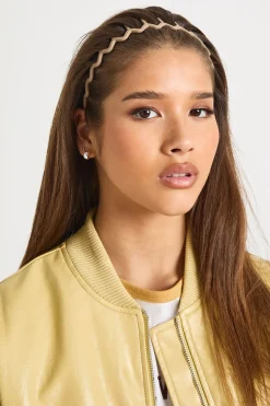 boohoo Pack de 2 bandeaux Zig Zag< Looks Preppy