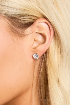 boohoo Pack de 3 boucles d’oreilles clous Diamante en or< Boucles D'Oreilles