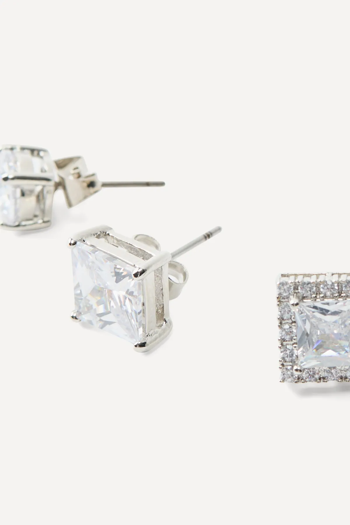 boohooMAN Pack de 3 boucles d'oreilles Diamante<Homme Bijoux Et Montres