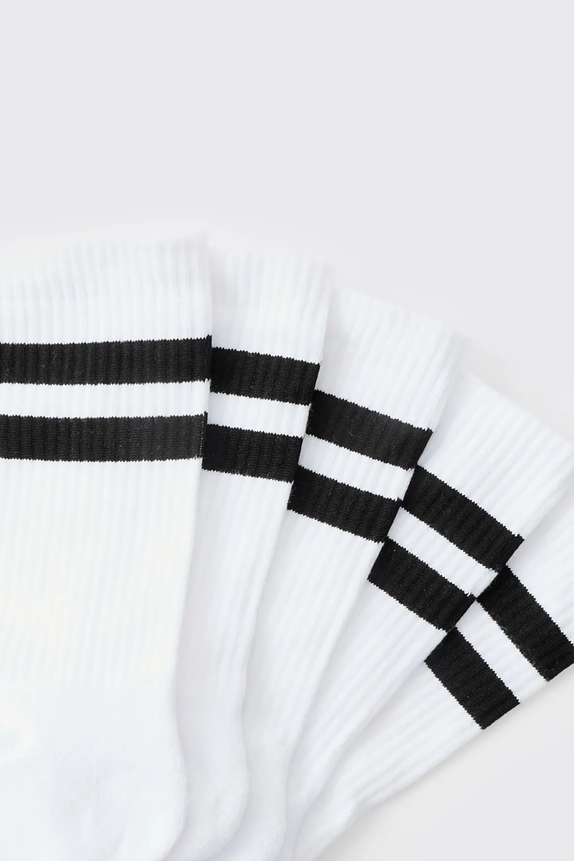 Pack de 5 chaussettes de sport à rayures