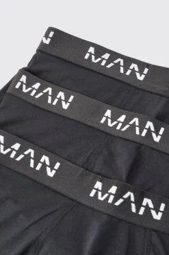 boohooMAN Pack de 3 Man Dash – caleçons mi-longs<Homme Sous-Vêtements