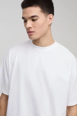 boohooMAN Pack de 2 t-shirts basiques oversize à col rond<Homme T-Shirts|Essentiels