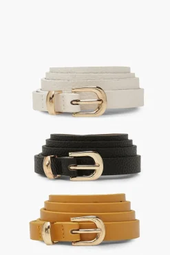 3 Pack Skinny Belt