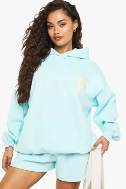 Palm Beach Puff Print Short Tracksuit