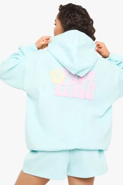 Palm Beach Puff Print Short Tracksuit