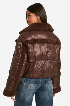 Panelled Puffer Aviator