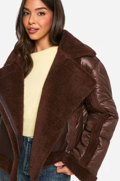 Panelled Puffer Aviator