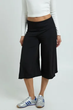 boohoo Pantacourt Large À Taille Repliable<Femme Pantalons