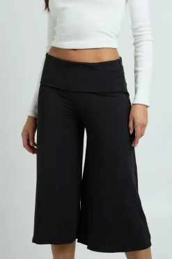 boohoo Pantacourt Large À Taille Repliable<Femme Pantalons