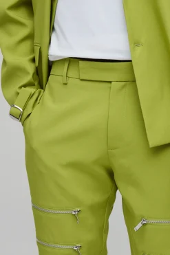 Pantalon Ajusté Coupe Slim Avec Détails Zippés