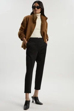 Pantalon Ajusté Coupe Slim Mélange Ponte Et synthétique