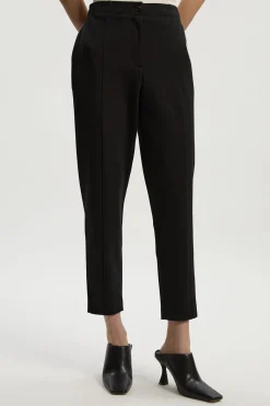 Pantalon Ajusté Coupe Slim Mélange Ponte Et synthétique