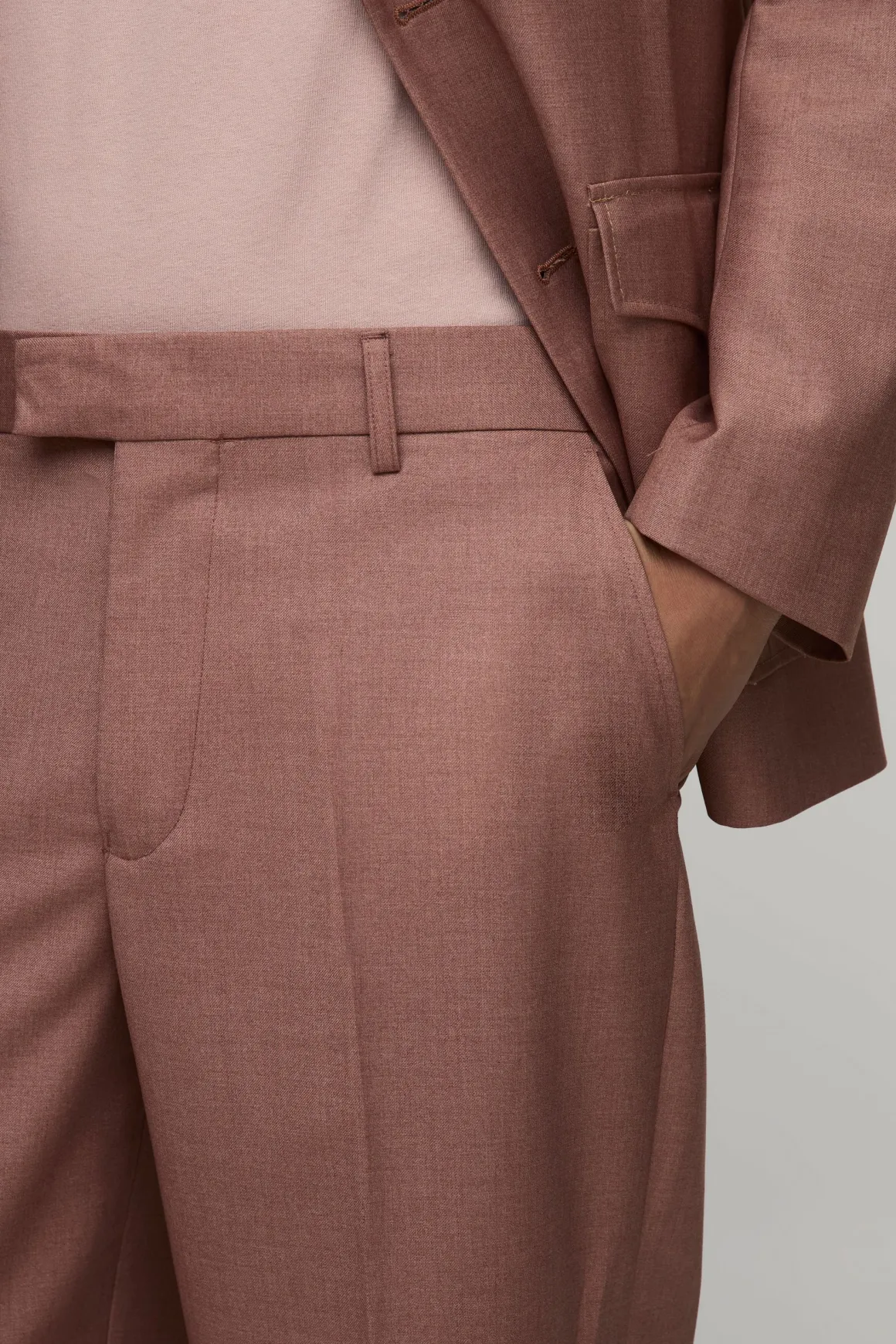 Pantalon Ajusté À Détail Empiècement Western Évasé