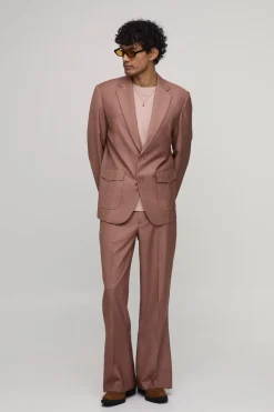 Pantalon Ajusté À Détail Empiècement Western Évasé