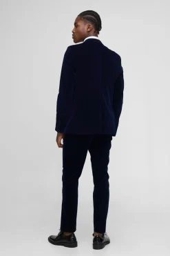 boohooMAN Pantalon ajusté en velours côtelé<Homme Costumes Et Tenues Formelles