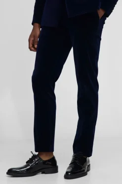 boohooMAN Pantalon ajusté en velours côtelé<Homme Costumes Et Tenues Formelles