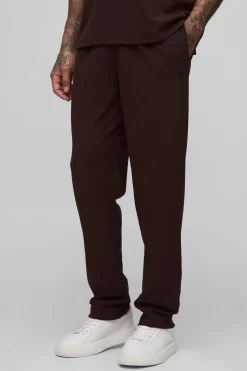 Pantalon allongé en sergé scuba fuselé