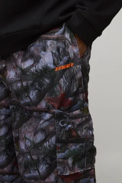 boohooMAN Pantalon ample camouflage en nylon à ceinture élastiquée<Homme Tout Afficher|Pantalons Grande Taille