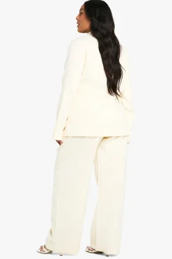 Pantalon ample décontracté sur mesure à jambe large Plus